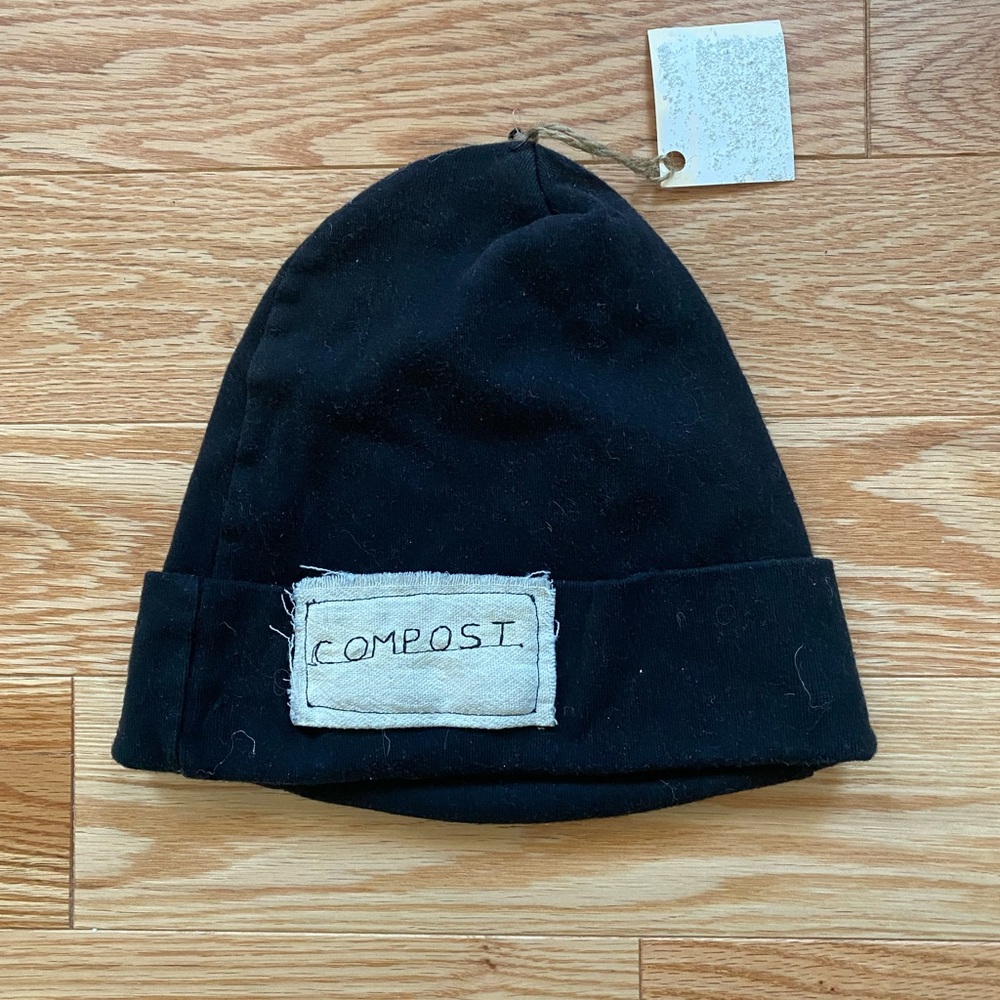Hand made Lightweight Organic Cotton Compost Beanie
